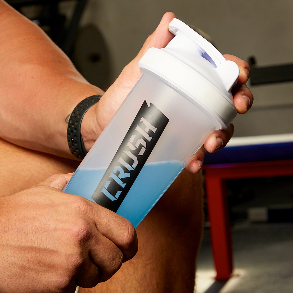 Crush Clear Shaker Bottle | Easy-Carry Handle | Comes with Shaker Ball | BPA Free!